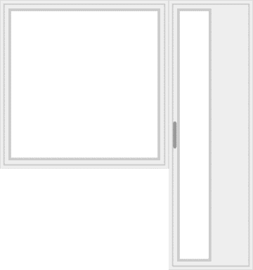 Door with large left window