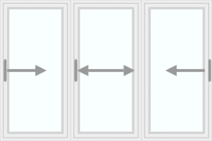Triple sliding window