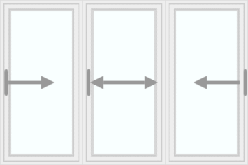 Triple sliding window